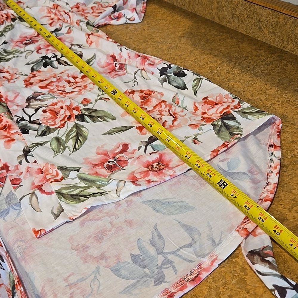 Show Me Your MuMu Kimono Robe Cover Up One Size Small Med Lrg Garden Floral Belt - Picture 15 of 15